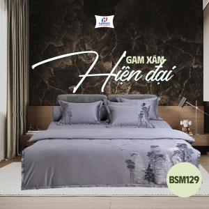 Bộ ga phủ thêu Blue Sky – BSM129