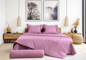 Bộ ga phủ thêu Blue Sky – BSM131