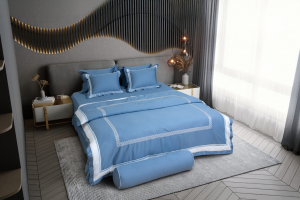 Bộ ga phủ thêu Blue Sky – BSM133