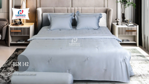 Bộ ga phủ thêu Blue Sky – BSM142